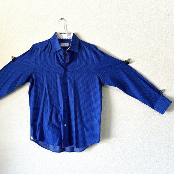 Robert Graham - Long Sleeve Button Up Dress Shirt - Size 42 / 16.5 - Picture 9 of 10